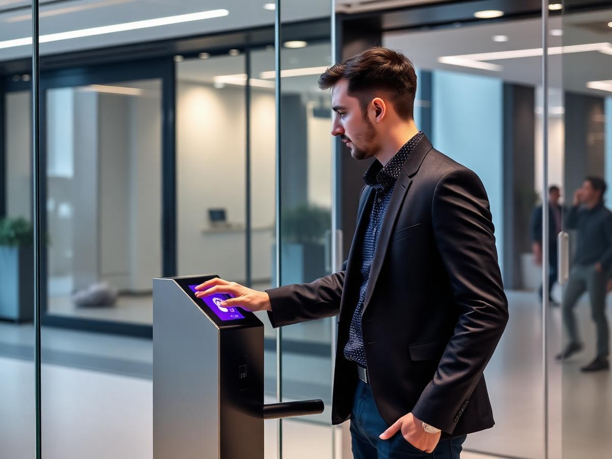 Empresa moderna utilizando tecnologia